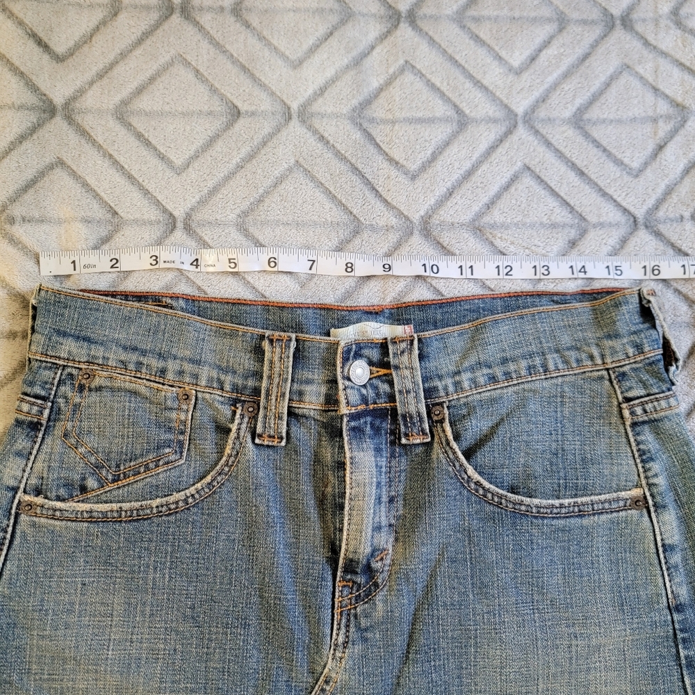 Levi's Light Blue Denim A-Line Skirt - Picture 5 of 8